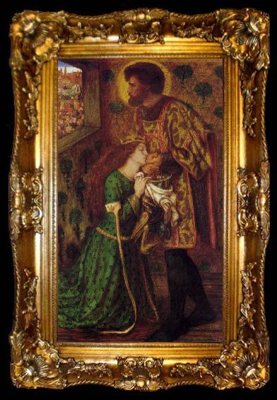 framed  Dante Gabriel Rossetti St. George and the Princess Sabra, ta009-2
